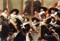 Banquet des officiers de la Compagnie de la Garde Civique de St George 2 portrait Siècle d’or néerlandais Frans Hals
